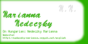 marianna nedeczky business card